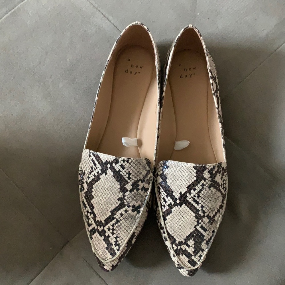 Snakeskin look loafer from target